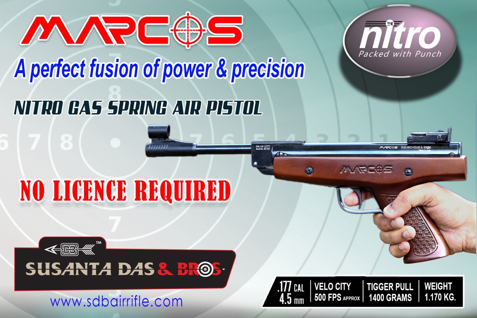 Marcos Nitro Gas Spring Air Pistol