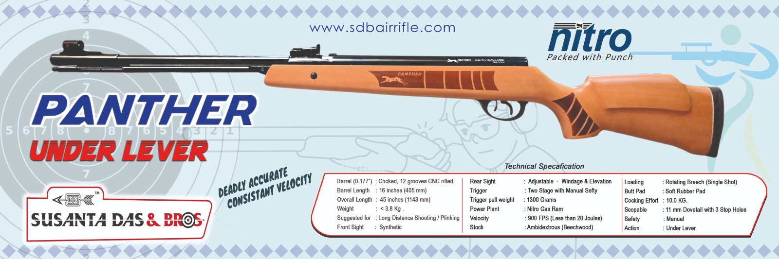 Panther under lever air rifle